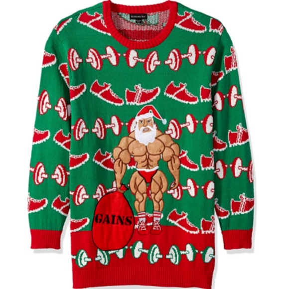 fitness ugly christmas sweater
